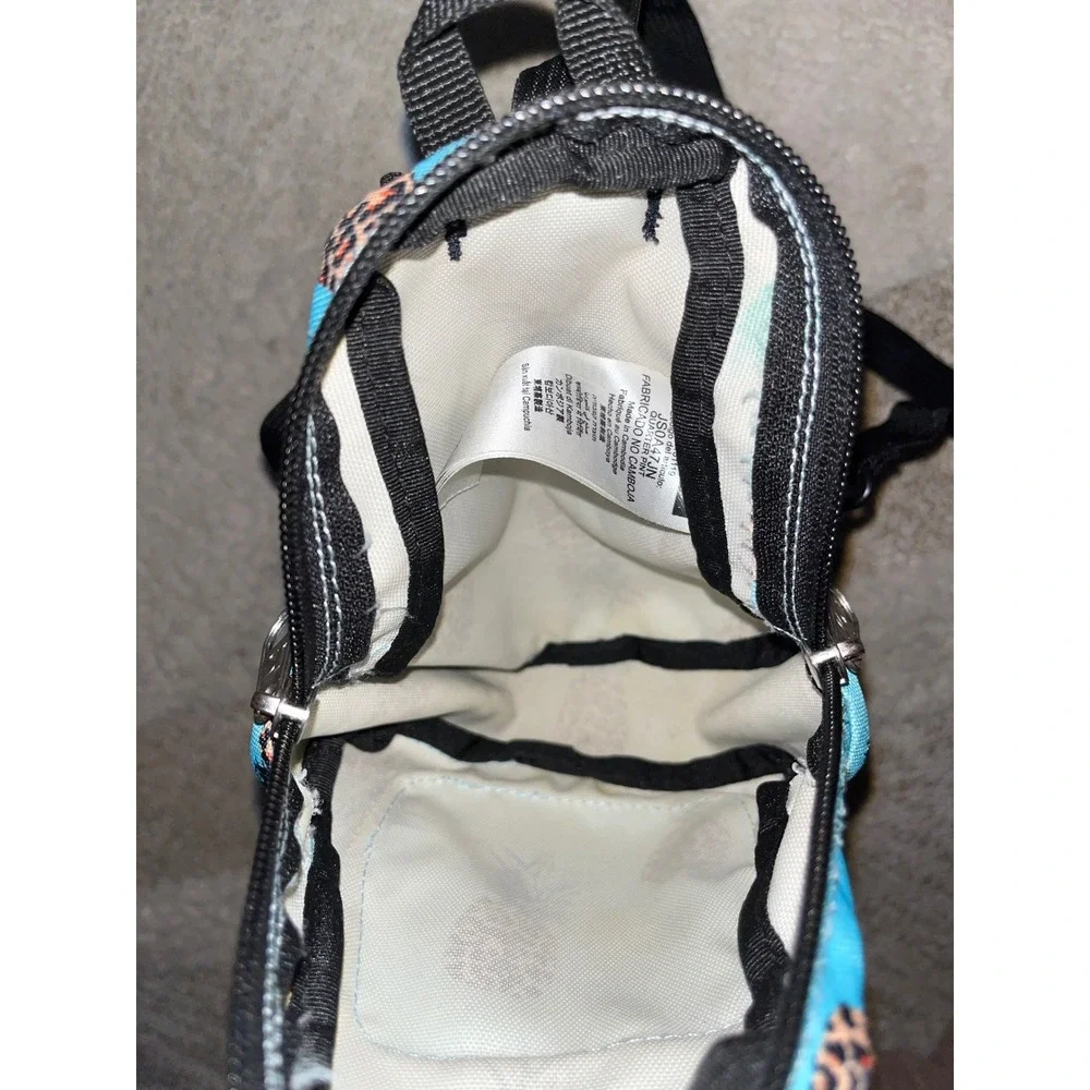 JanSport Lil Break Mini Backpack Blue Leopard Pineapple Print JS0A47JN
